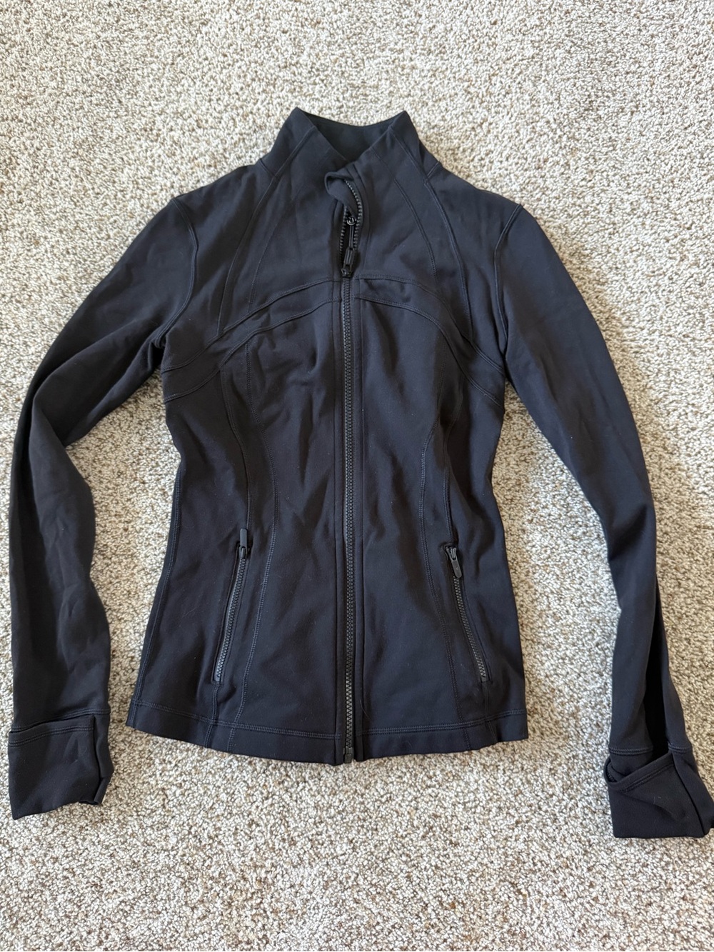 Lululemon Define Black Zip-Up Fitted Jacket